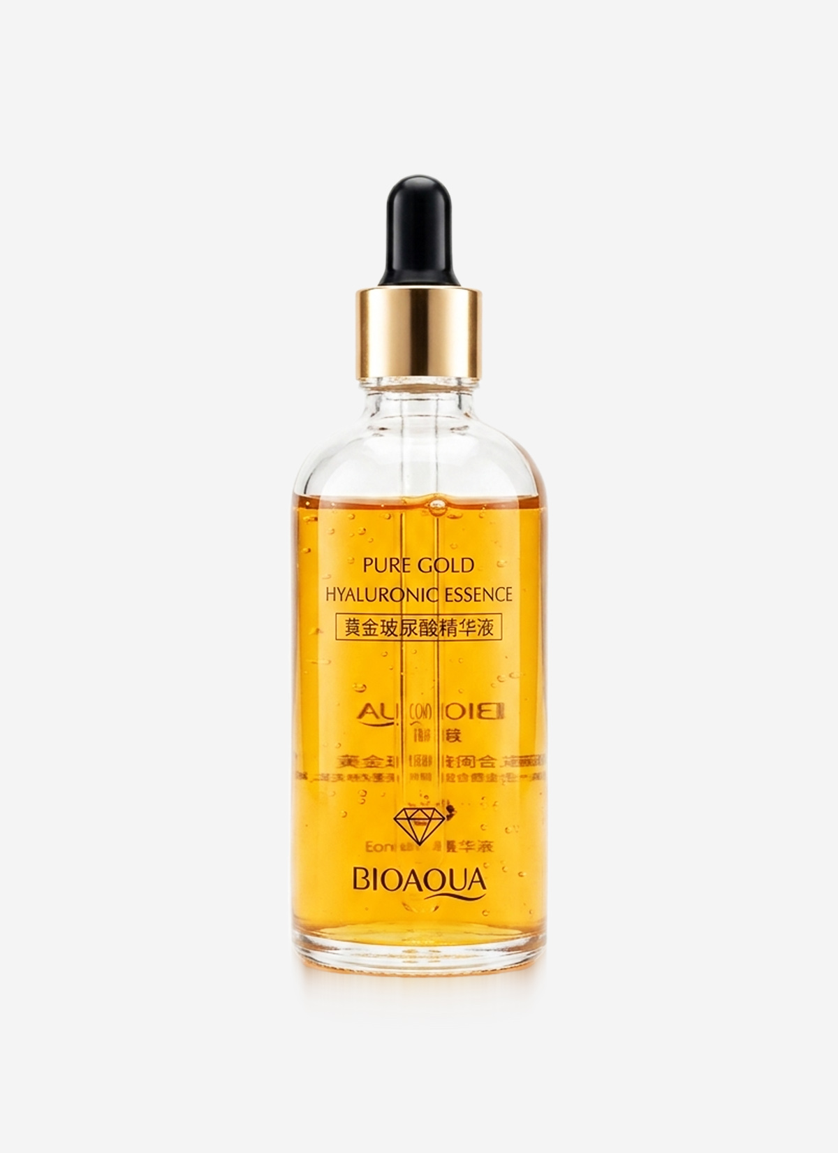 سرم طلا و هیالورونیک اسید بیوآکوا مدل Pure Gold جوانساز حجم ۱۰۰ میلی‌لیتر